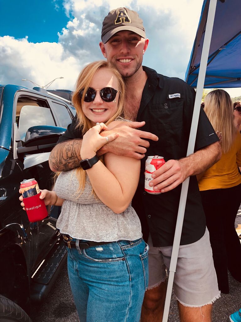 Our paths crossed again at the Appalachian State Homecoming Game in 2019. That day we decided no matter the distance between us, we were going to be together.