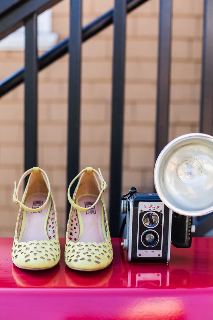 macys yellow shoes
