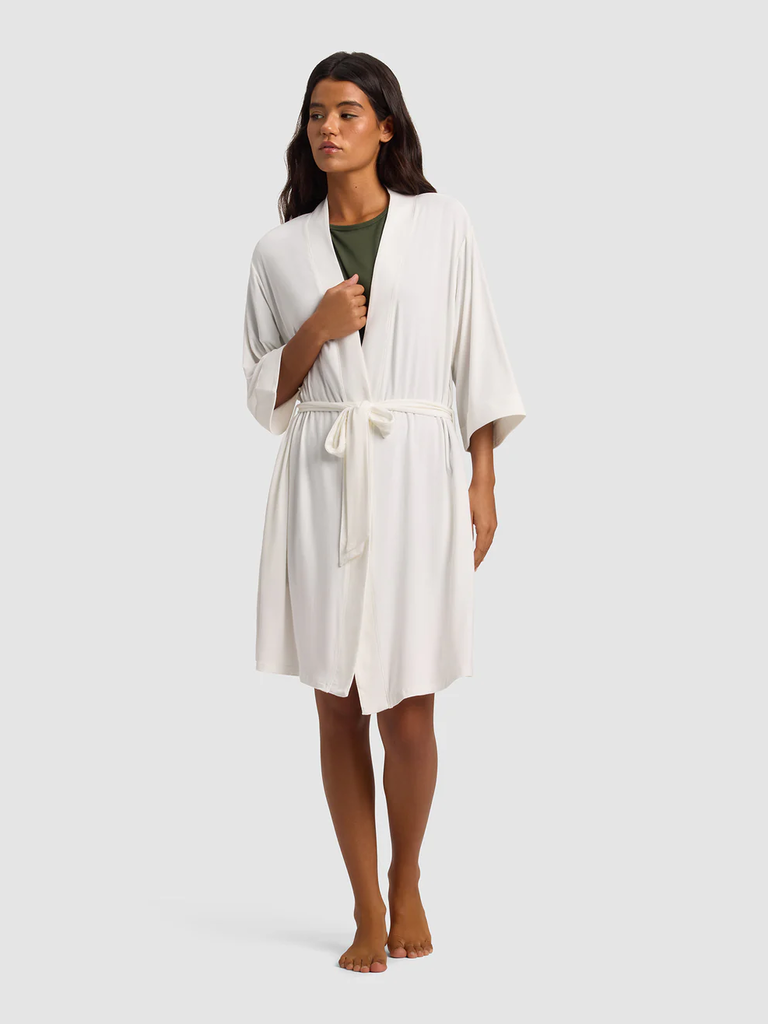 Cozy Earth soft and simple knit bridal robe