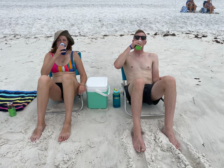 Tropical storm Bonnie got in the way of our Florida vacation, and even though it was double red flags, we made the most of it on the beach.