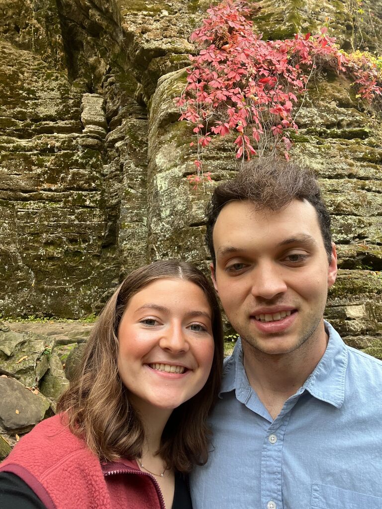 The week before he popped the big question at the EXACT SAME LOCATION. Kaleb was really trying to throw her off the scent.
