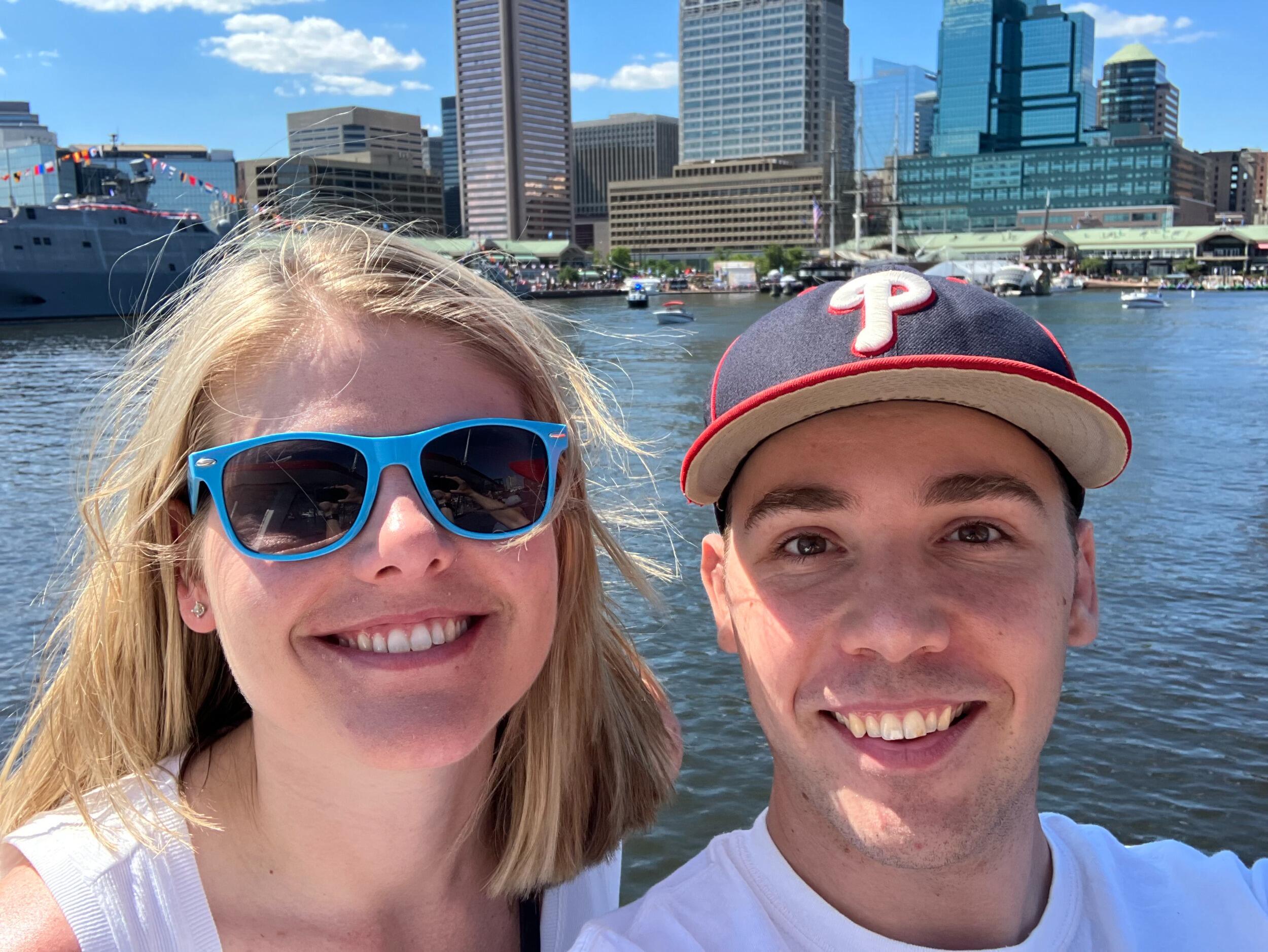 Boat tour of Baltimore with family