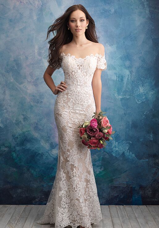 allure off the shoulder wedding dress