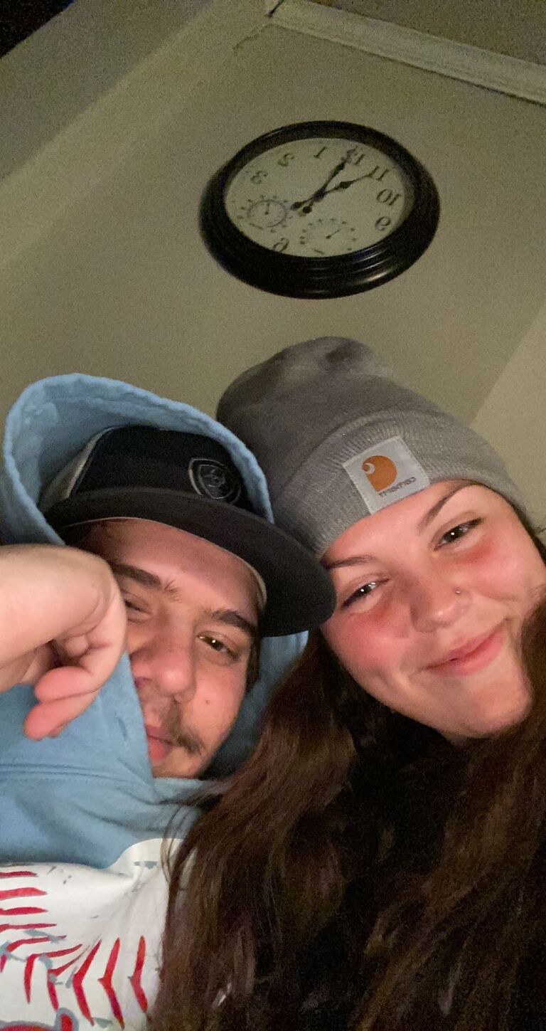 One of Will and Karlie's first pictures together. He drove to Kiowa in the snow just to see her.