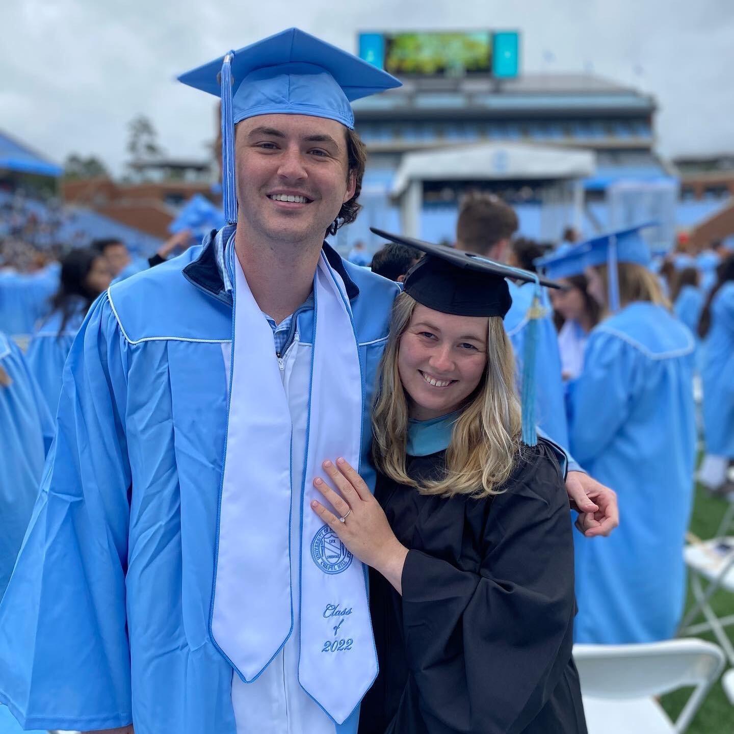 Simon and Morgan graduate together from UNC! We are so excited for this next chapter of our lives. Simon is going to attend Law School at UNC Chapel Hill, and Morgan will be working as a Social Studies Teacher in the fall of 2022. AND WE ARE GETTING MARRIED!!! We cannot wait to celebrate with you!