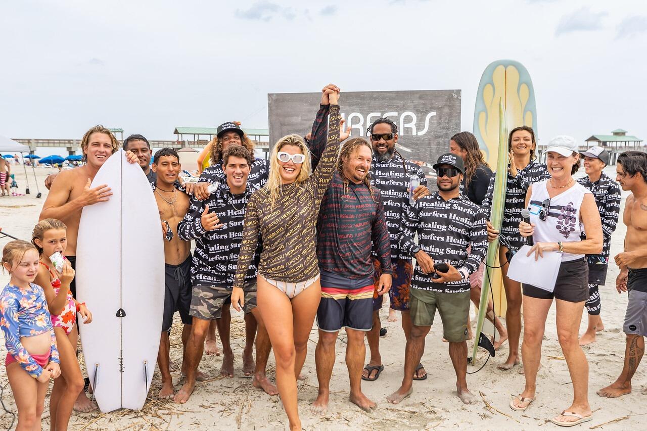 Although two months out from the official wedding, we got to celebrate a special beach ceremony with our Surfer's Healing Family, which is where our story started. 