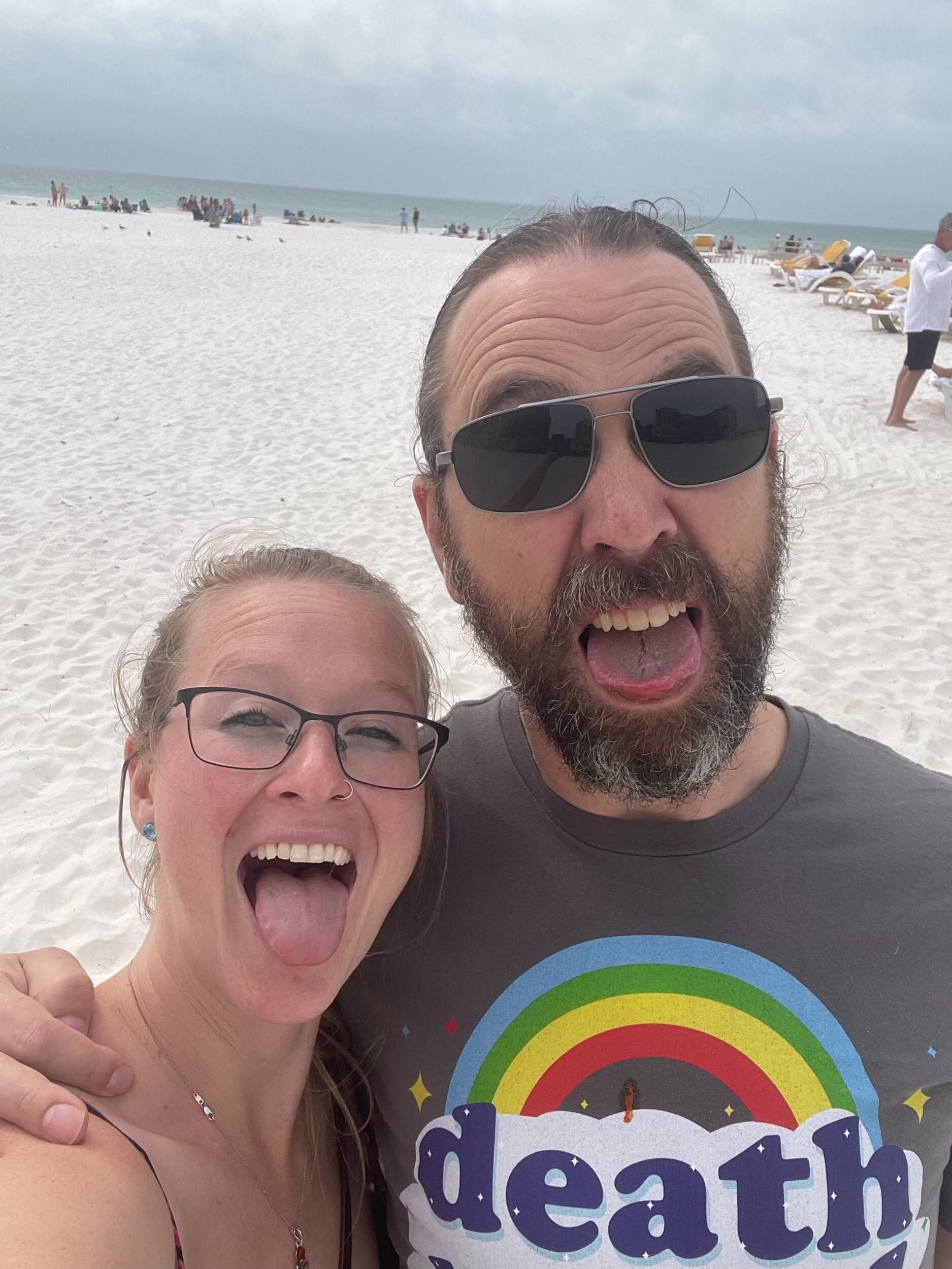 Picking out the wedding venue. 
Sandpearl Resort in Clearwater, FL