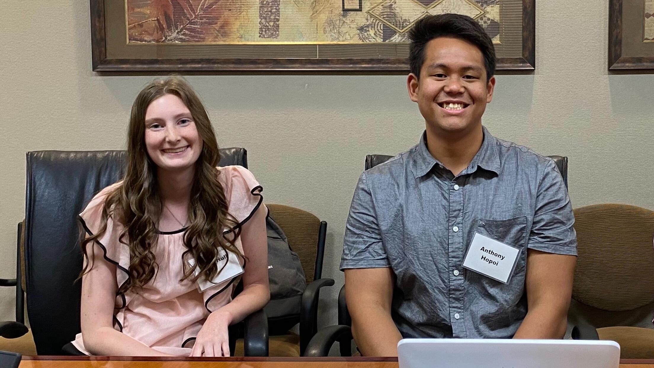 The first day we met - our internship at Moss Adams!                                            