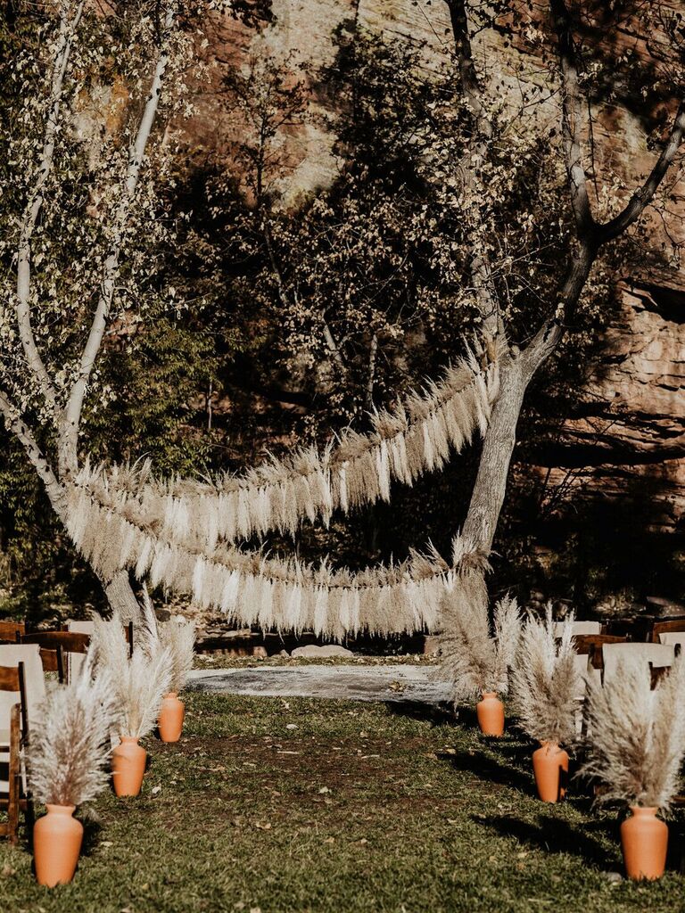 27 Wedding Arch Alternatives for Your Ceremony Backdrop
