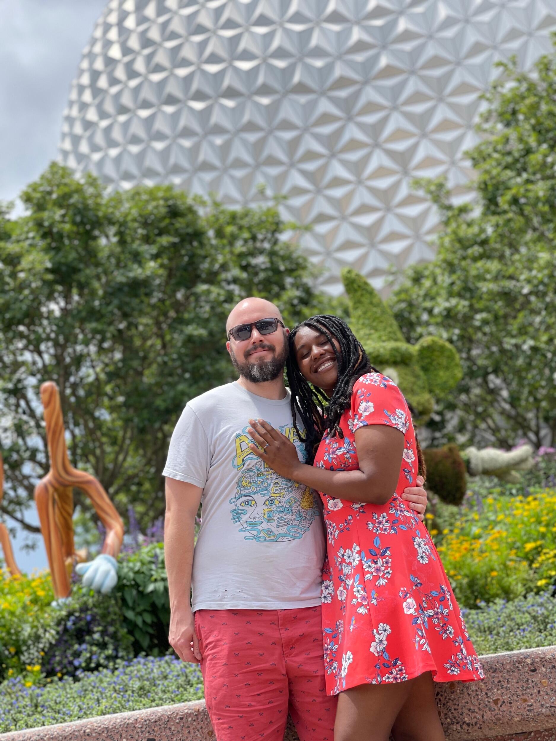 "She said yes! It was the happiest day of my life"


"We visited a garden, one of the things we love to do, before making the trip to Disney World. And with my family present, he surprised me at Mead Botanical Garden. It was the happiest day of my life"
