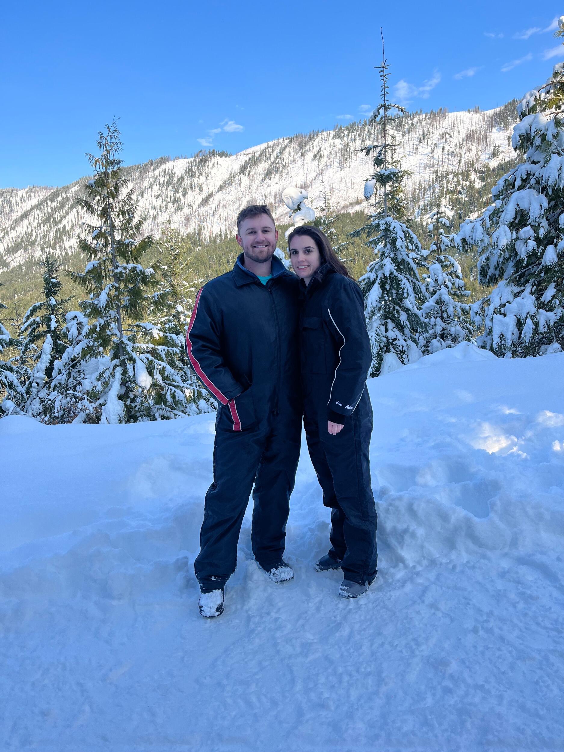 Birthday trip for both Travis and Lizzie in Leavenworth, Wa where they went snowmobiling. 