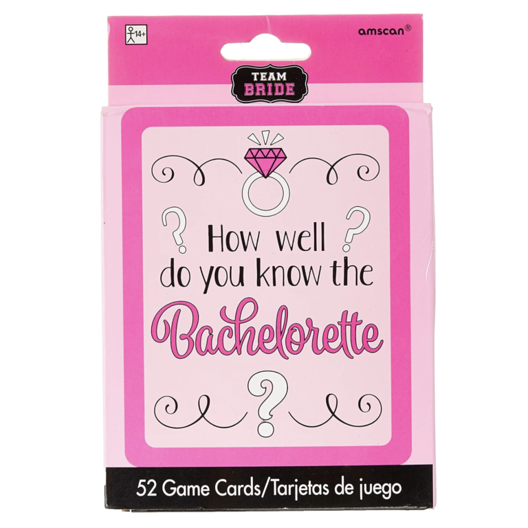 Pink 'How well do you know the bachelorette?' card game