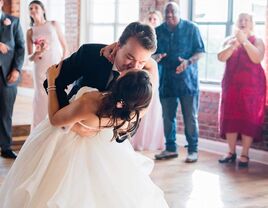 Couple dancing at wedding after lessons with Adore Real Talent in Raleigh, North Carolina