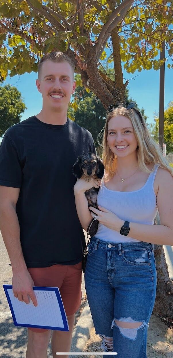 The day we picked up Finnley, our first born child <3