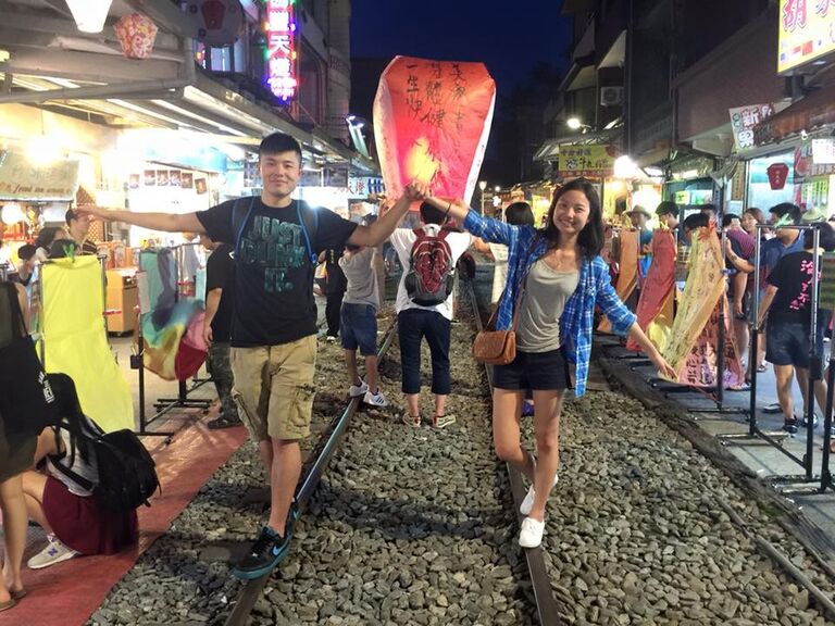 Our first trip together to Taiwan. We made a few wishes that came true!