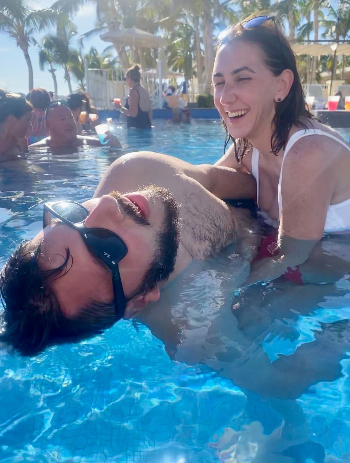Keenan was pubically baptized with Tequilla in Cabo San Lucas, Mexico. Kaitlyn offered her unending emotional and physical suport.