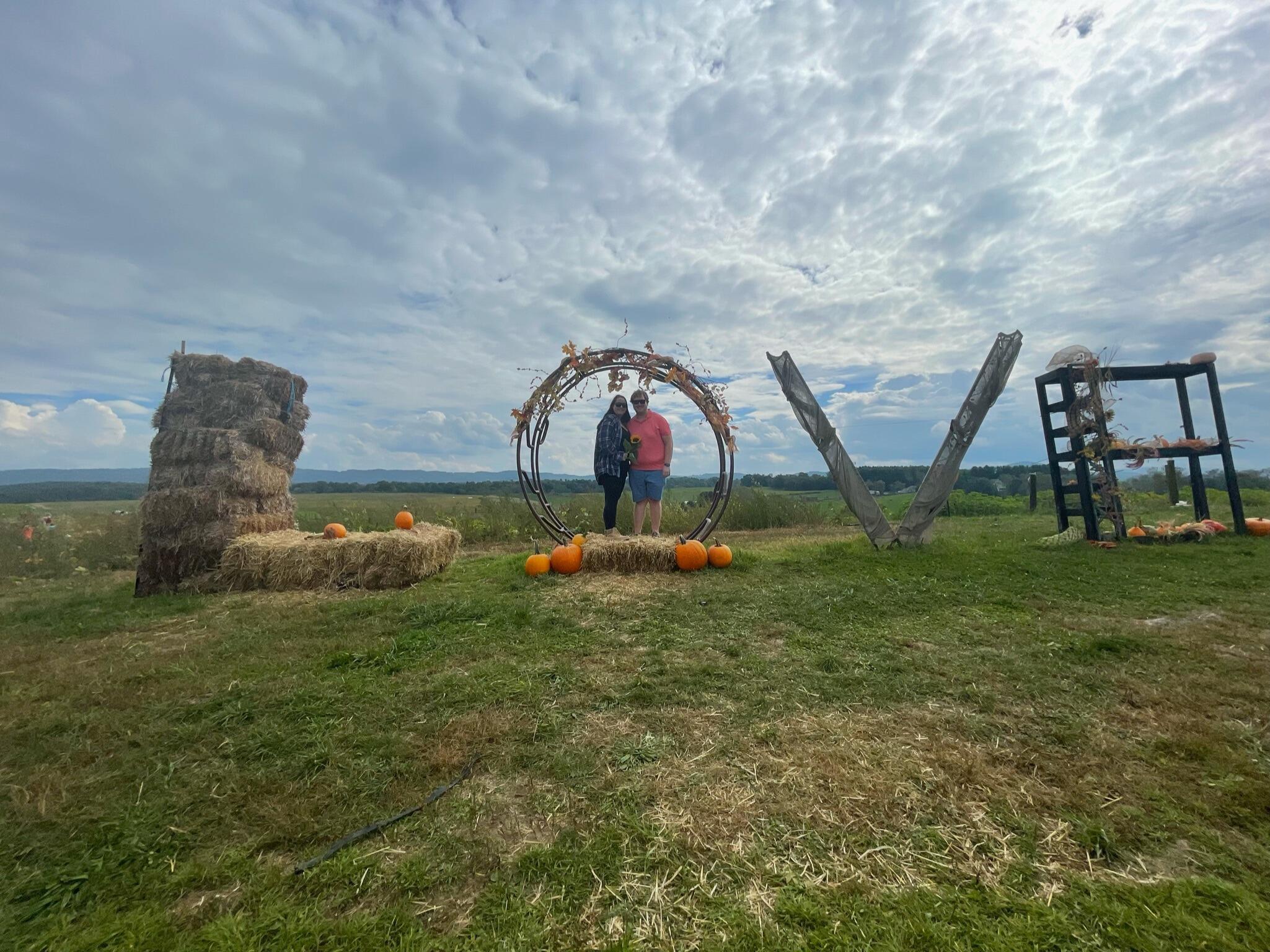 They took a picture with a love sign before they had even said I love you!