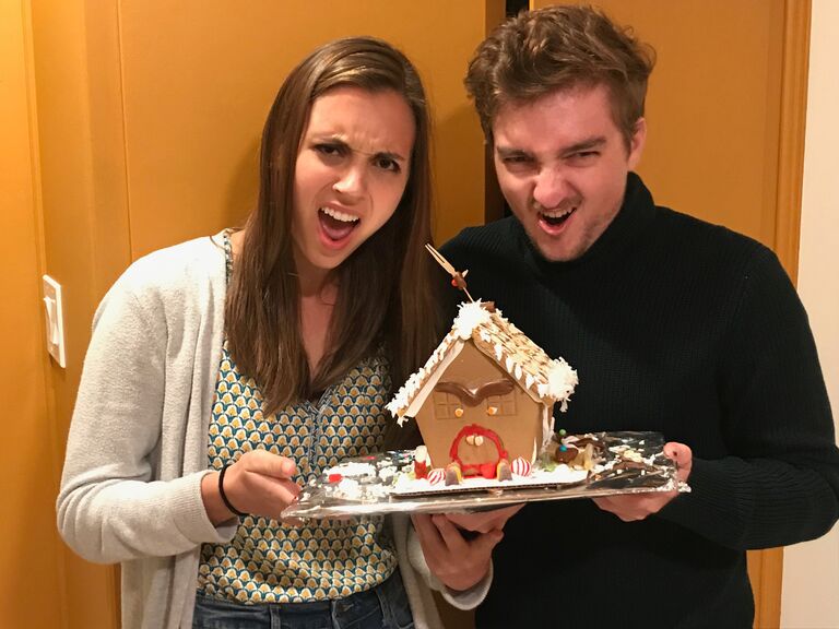 Building a home together, even if it is just out of gingerbread. 