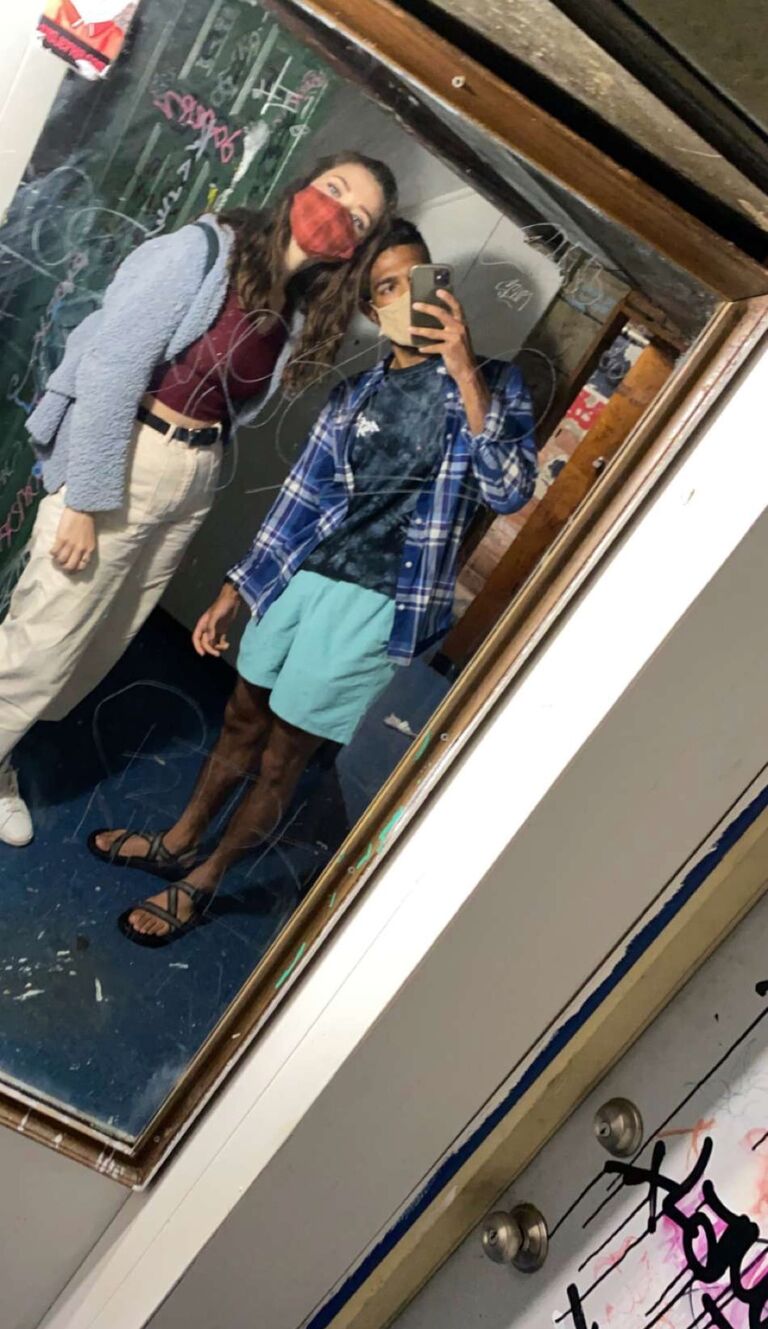 We met in Omaha over the holidays in December/January 2021 and continued to talk for four months. In April 2021, we finally went on several dates while Lucas was in Omaha celebrating Easter. 