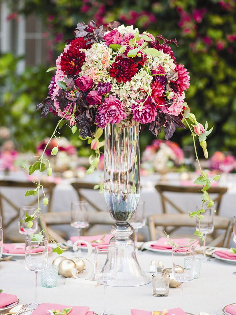Stunning Tall Centerpieces for Wedding Receptions