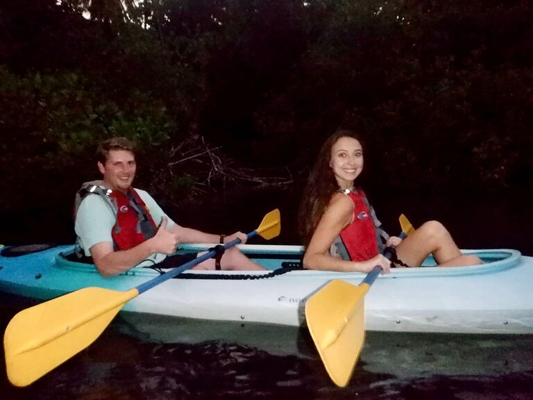 Bioluminescent kayaking in Puerto Rico!