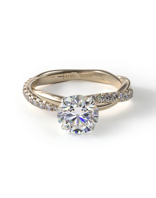  James  Allen  Pave Rope Engagement  Ring  Engagement  Ring  