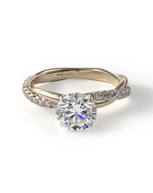 James Allen Pave Rope Engagement Ring Engagement Ring ...