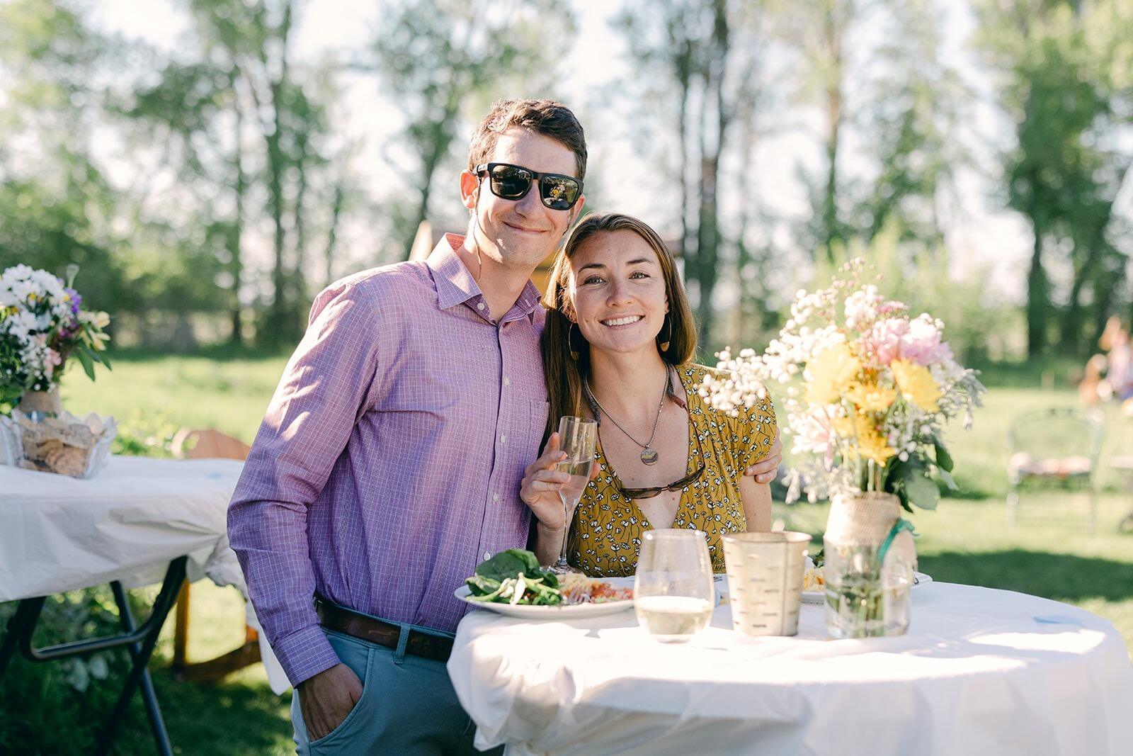 Enjoying a beautiful friends wedding in Driggs, ID when we had the summer off. 