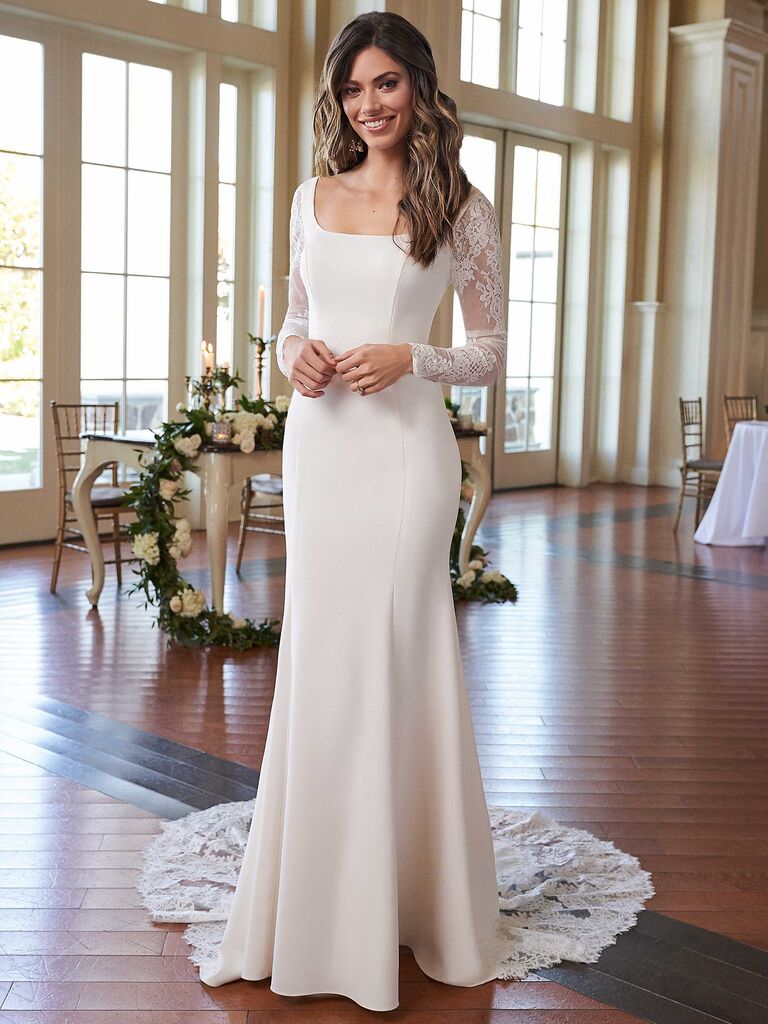 28 Wedding Dresses For Older Brides From Casual To Chic 3434