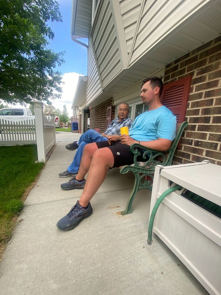 Bella and Jared spend time with Grandma and Grandpa Archibeque - Casper, WY