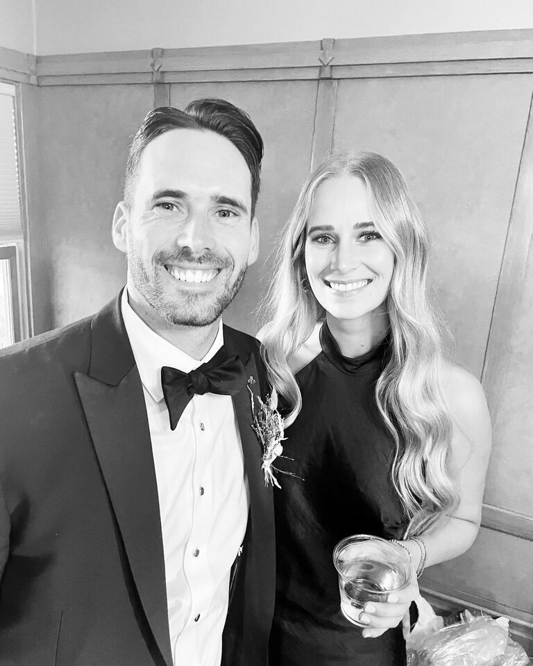 Tim & Laura's wedding day! Kenna flew in just in time!