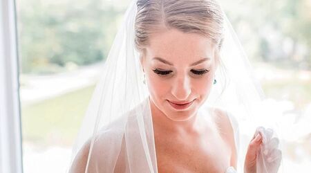 Flying High  Wedding veils above or below the bun