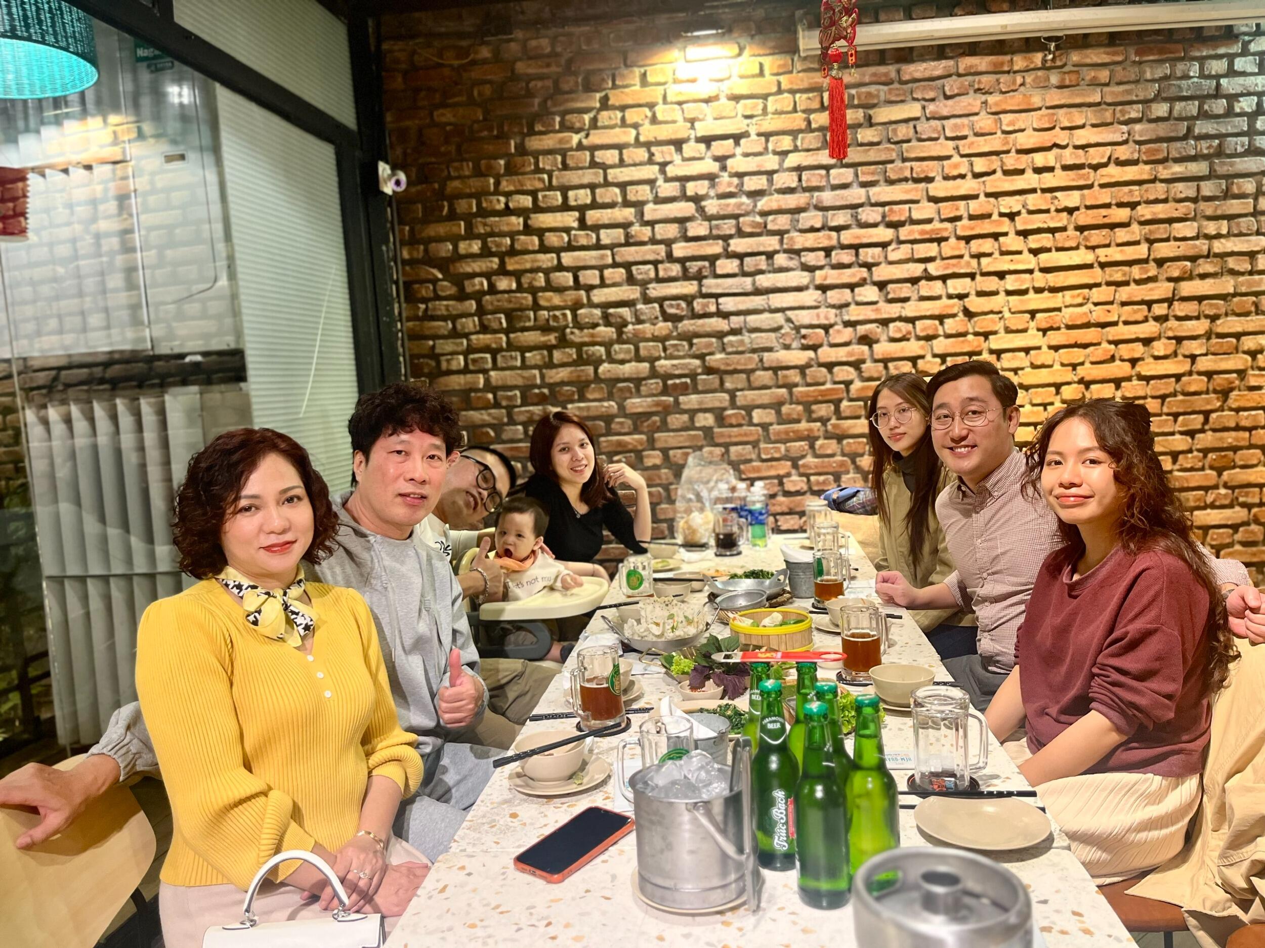 Dinner with family...