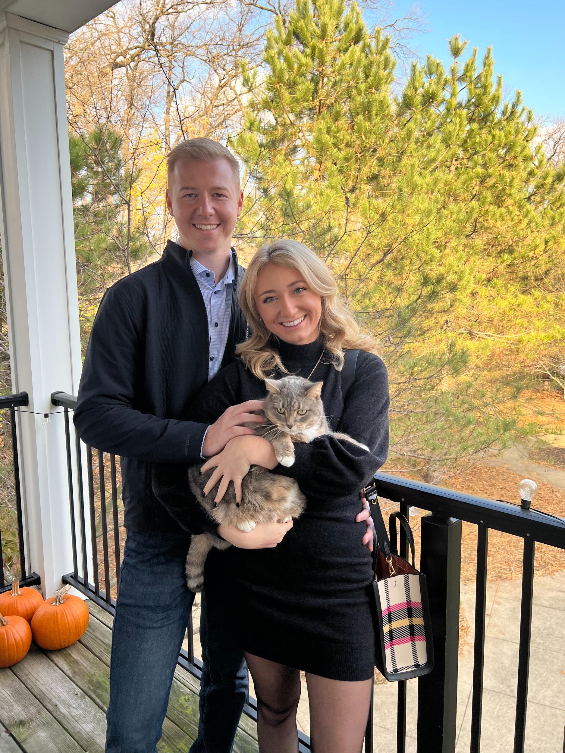 Started dating in the fall of 2023 and Ryan took over his new role as cat dad! 