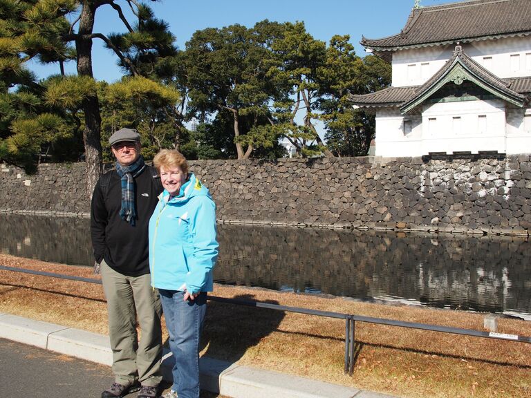 Emperor's Palace Tokyo, Japan - it was their holy period so the palace wasn't open to tourists - we went to the Tsukiji Fish markets instead