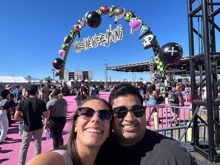 When We Were Young music festival with friends in Las Vegas