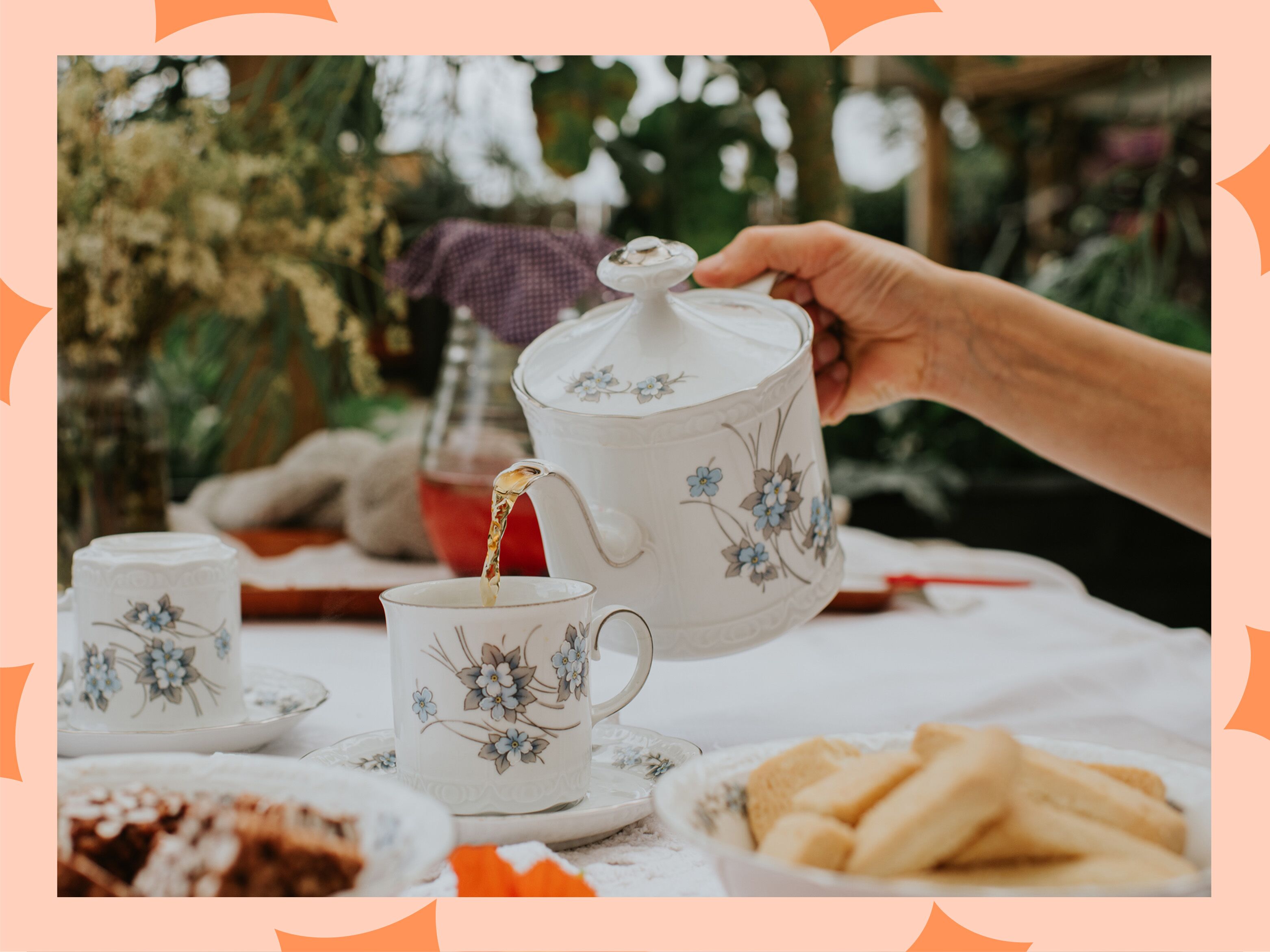 Tea party inspired reception decor 