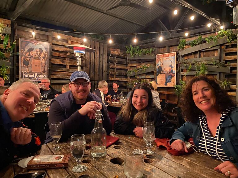 Dinner with parents 