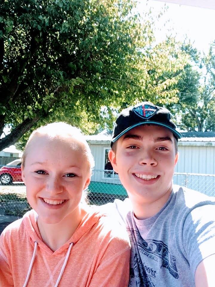 Our first photo together