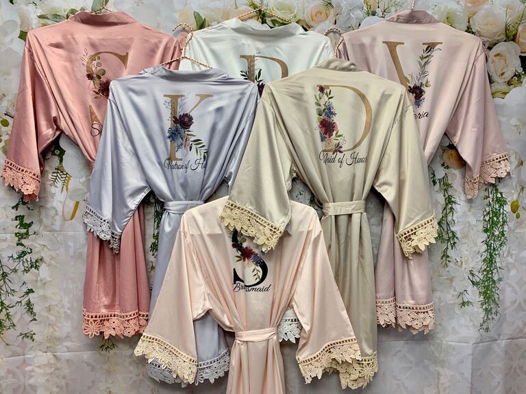 satin robes bridal party