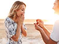 Woman shocked during proposal