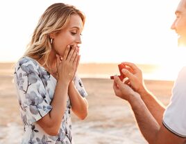 Woman shocked during proposal