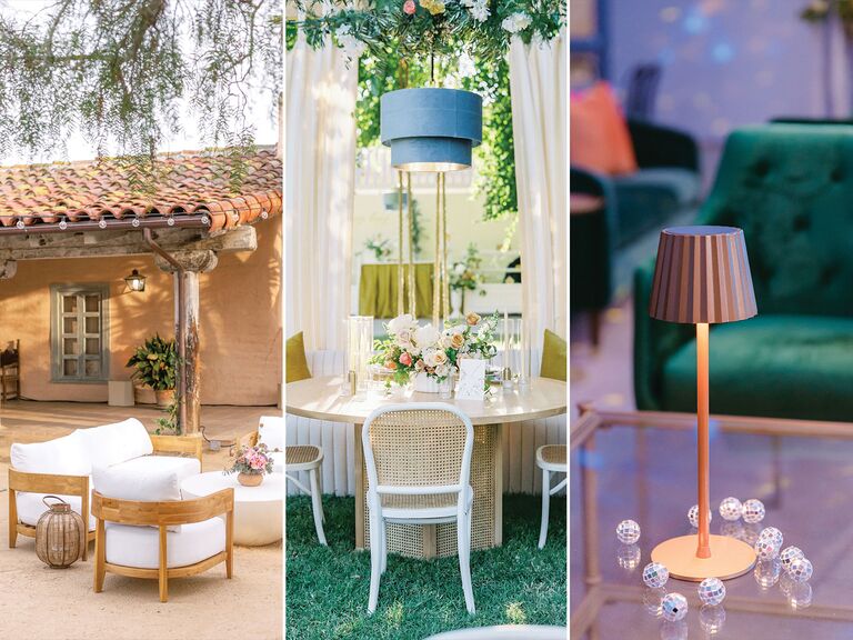 Residential and restaurant inspired wedding decor, 2024 wedding decor trends