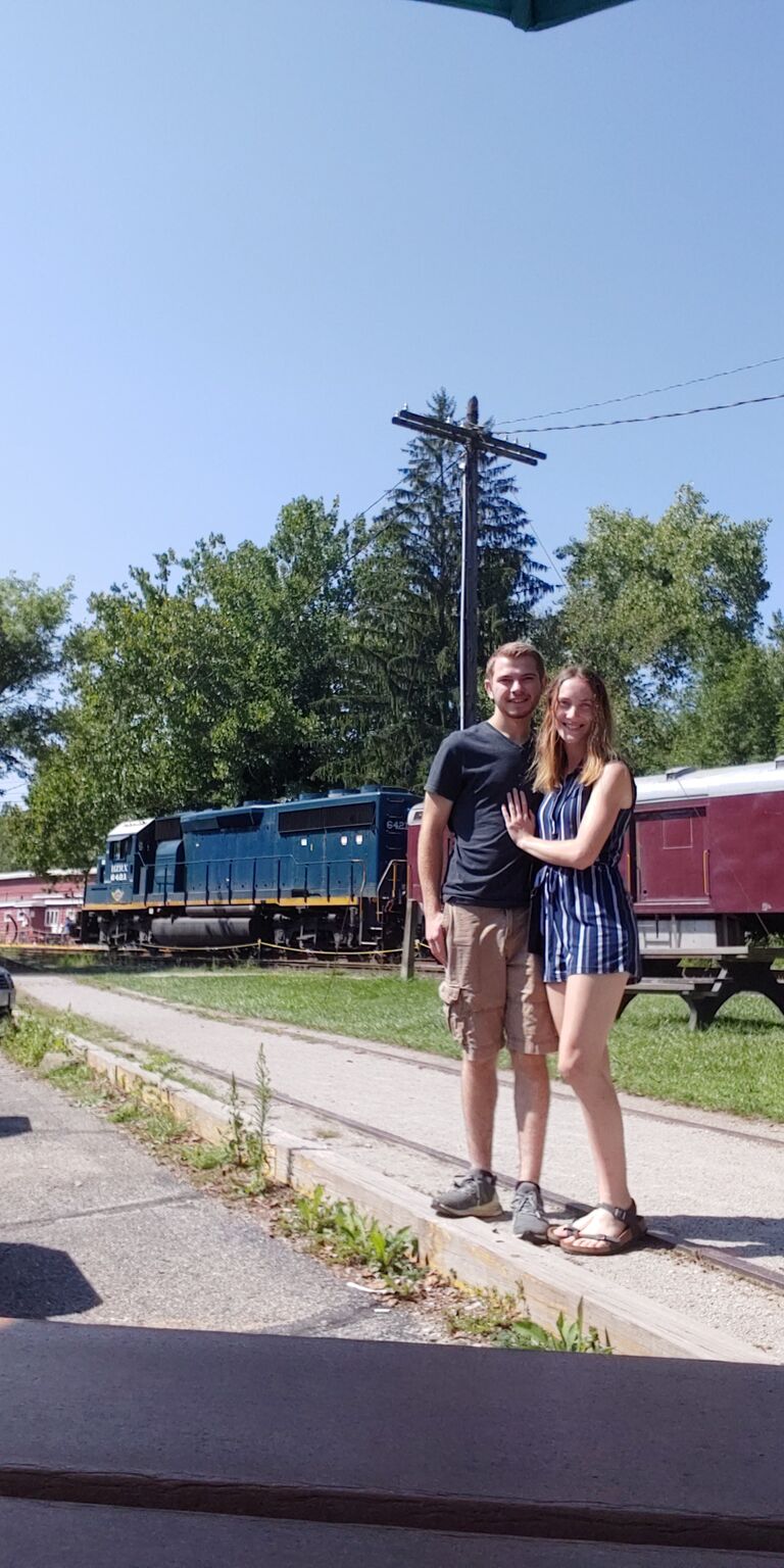 First train ride together.