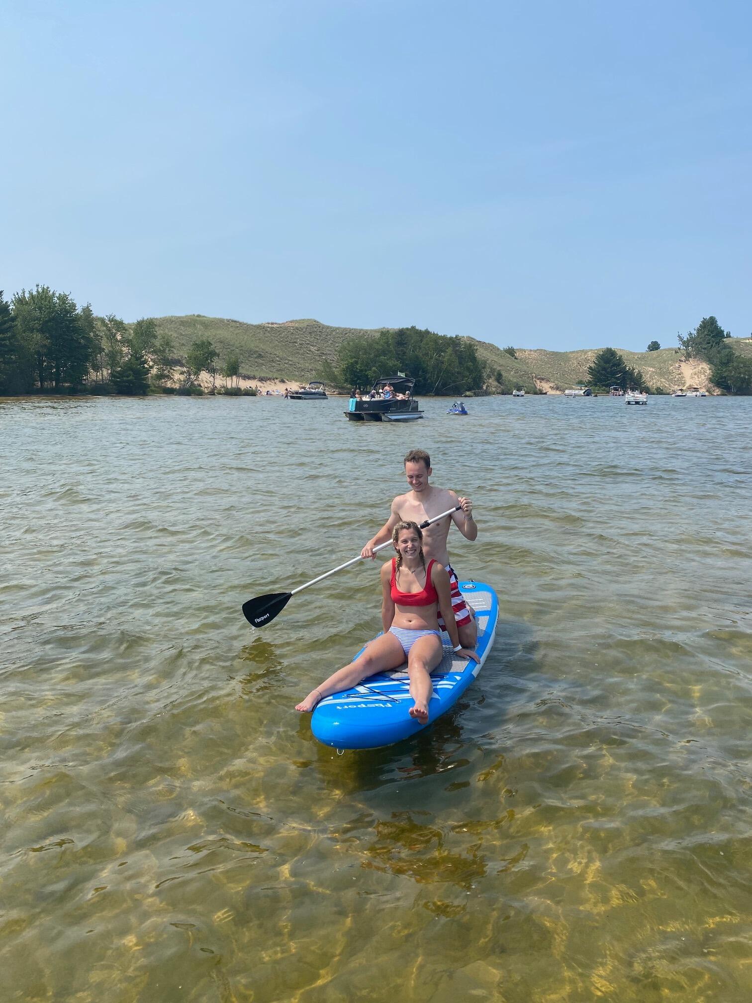 Eirik visits Ludington on the 4th of July.