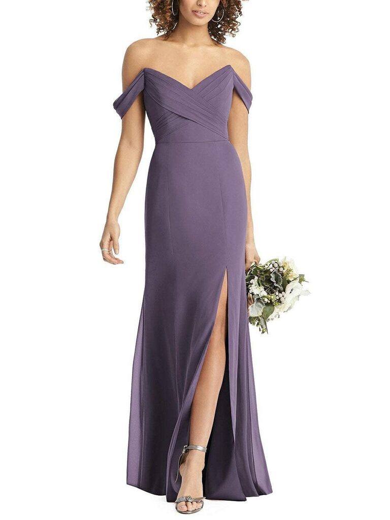 dark lilac bridesmaid dresses