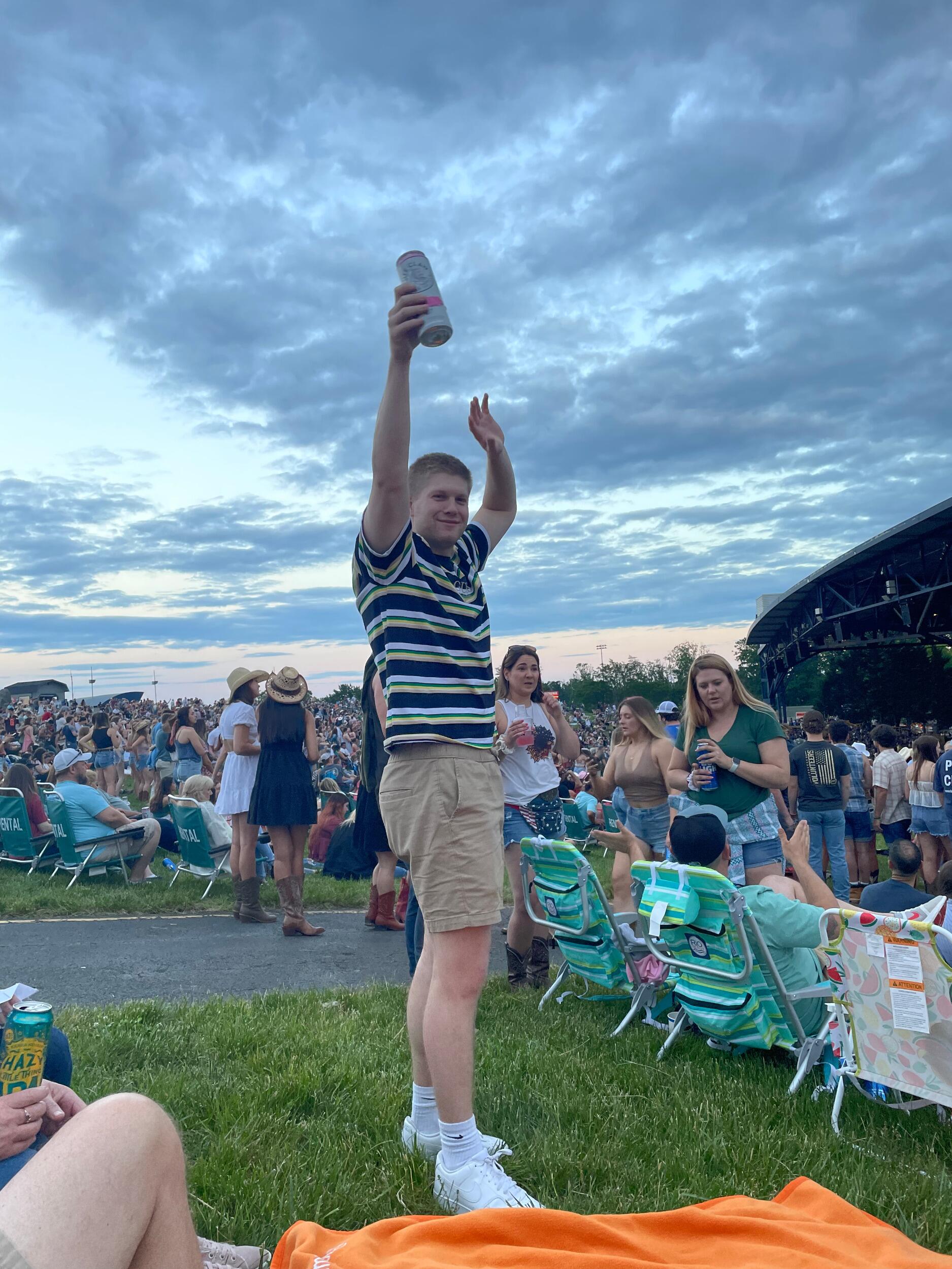 Connor's first of many country concerts. Saw Tim McGraw at the Jiffy Lube Live, Bristow, MD. 