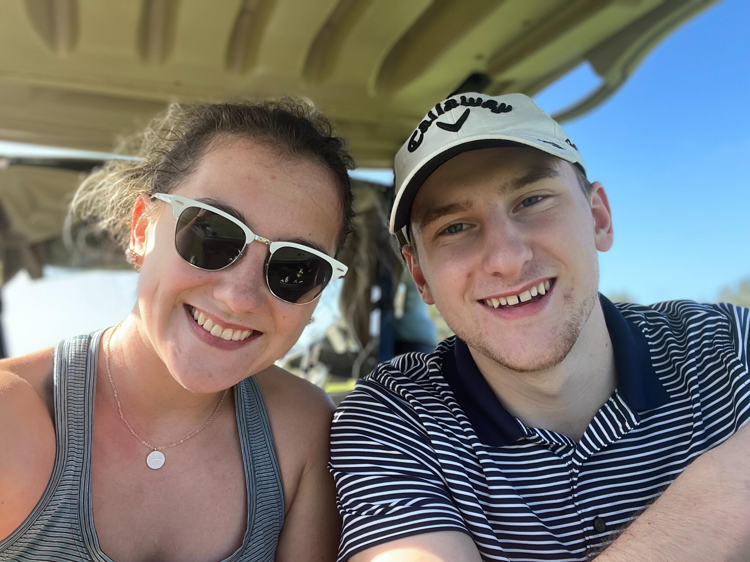 Golf date in Alabama during Spring Break. 