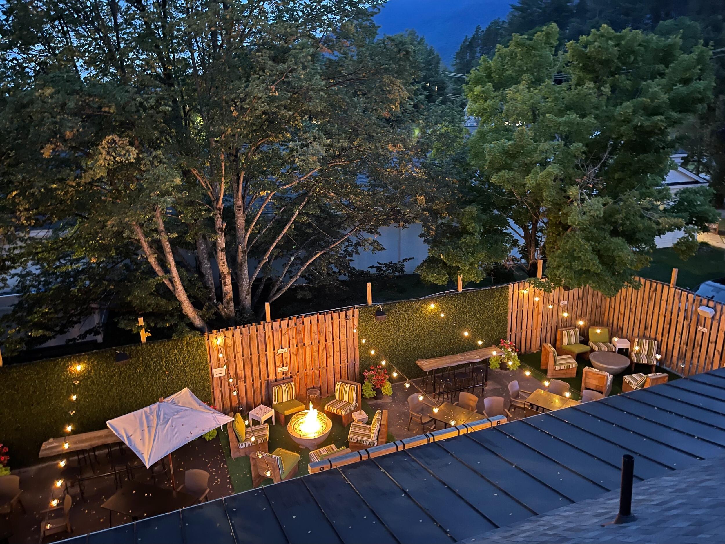 Haigs outdoor patio which was created on a whim during COVID, and turned into this amazing space!