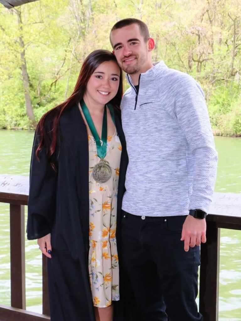 Aubrey graduated from Slippery Rock.